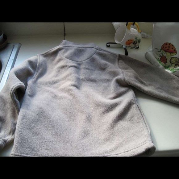 Seaworld Adventure Parks Shamu Pull Over Sweater Size 5 Beige Tail Zipper Flawed - Picture 5 of 13